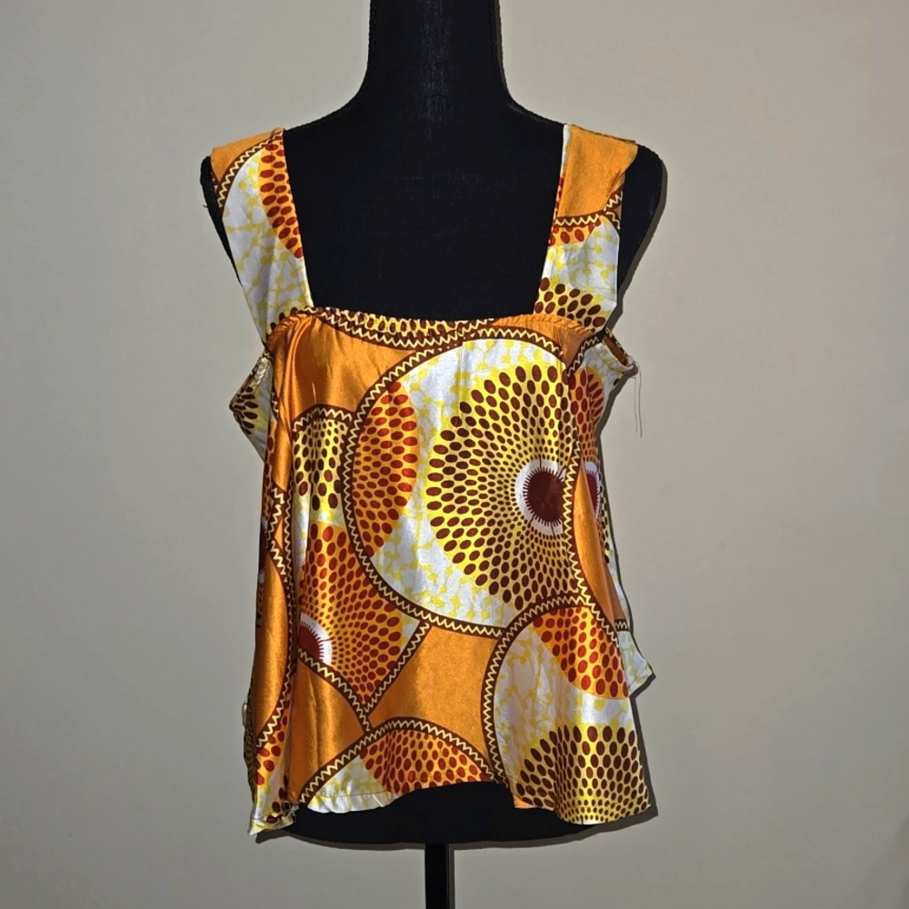 African Print Tank Top